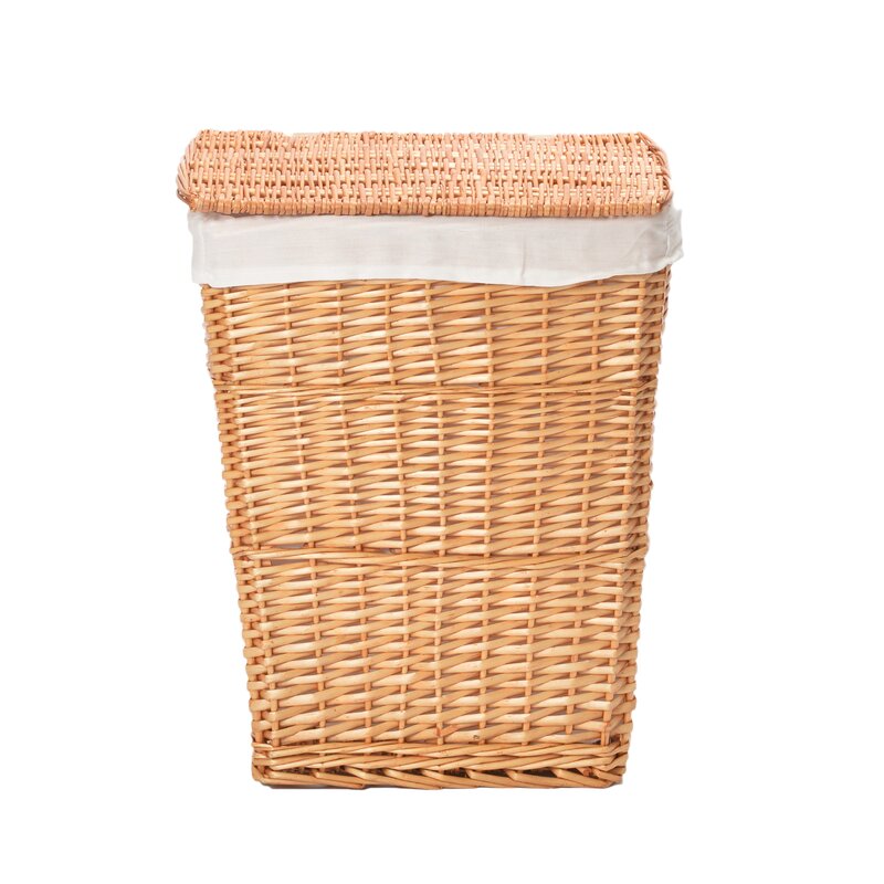 Brambly Cottage Wicker Rectangular Laundry Basket with